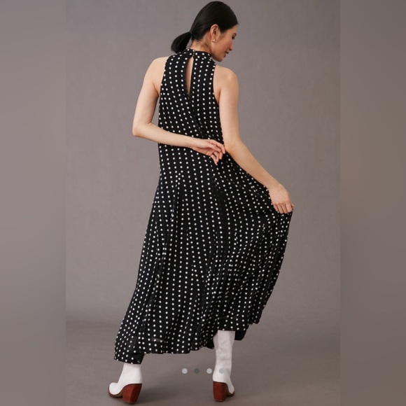 Anthropologie Maeve Mock Neck Maxi Dress - Picture 2 of 8